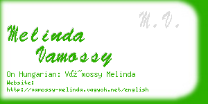 melinda vamossy business card